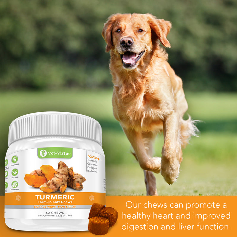 Organic Turmeric Soft Chew for Dogswith Curcumin and Collagen